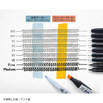 Kuretake - Set 5 Rotuladores FineLiners - ZIG Mangaka