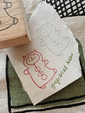 CatDoo - Sello de madera - Gingerbread Meow