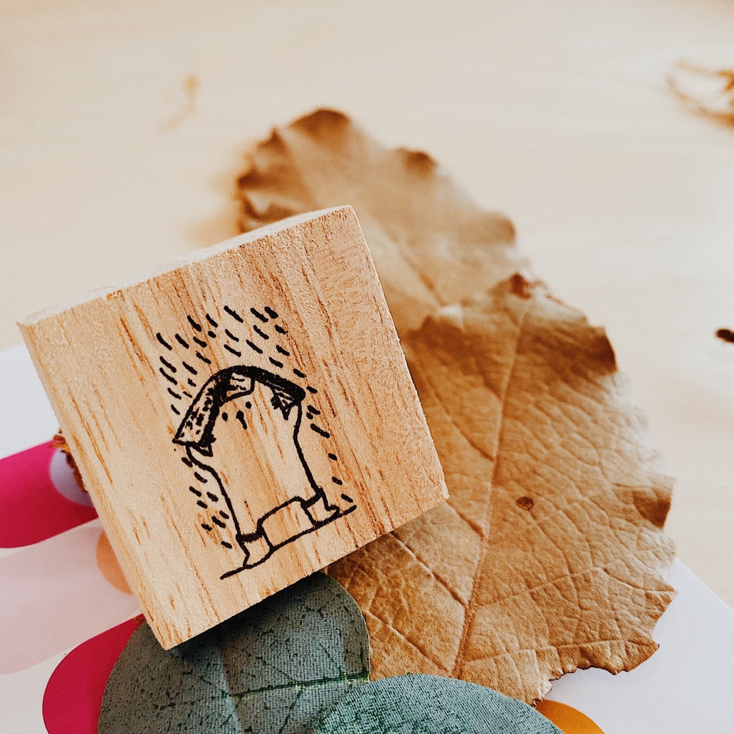 CatDoo - Sello de madera - Rain Boots