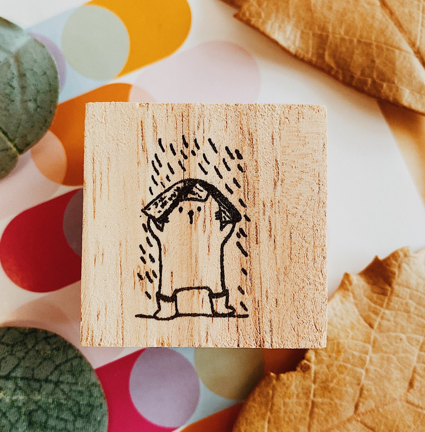 CatDoo - Sello de madera - Rain Boots