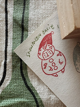 CatDoo - Sello de madera - Snowmeow Onesie