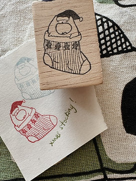 CatDoo - Sello de madera - Xmas Stocking