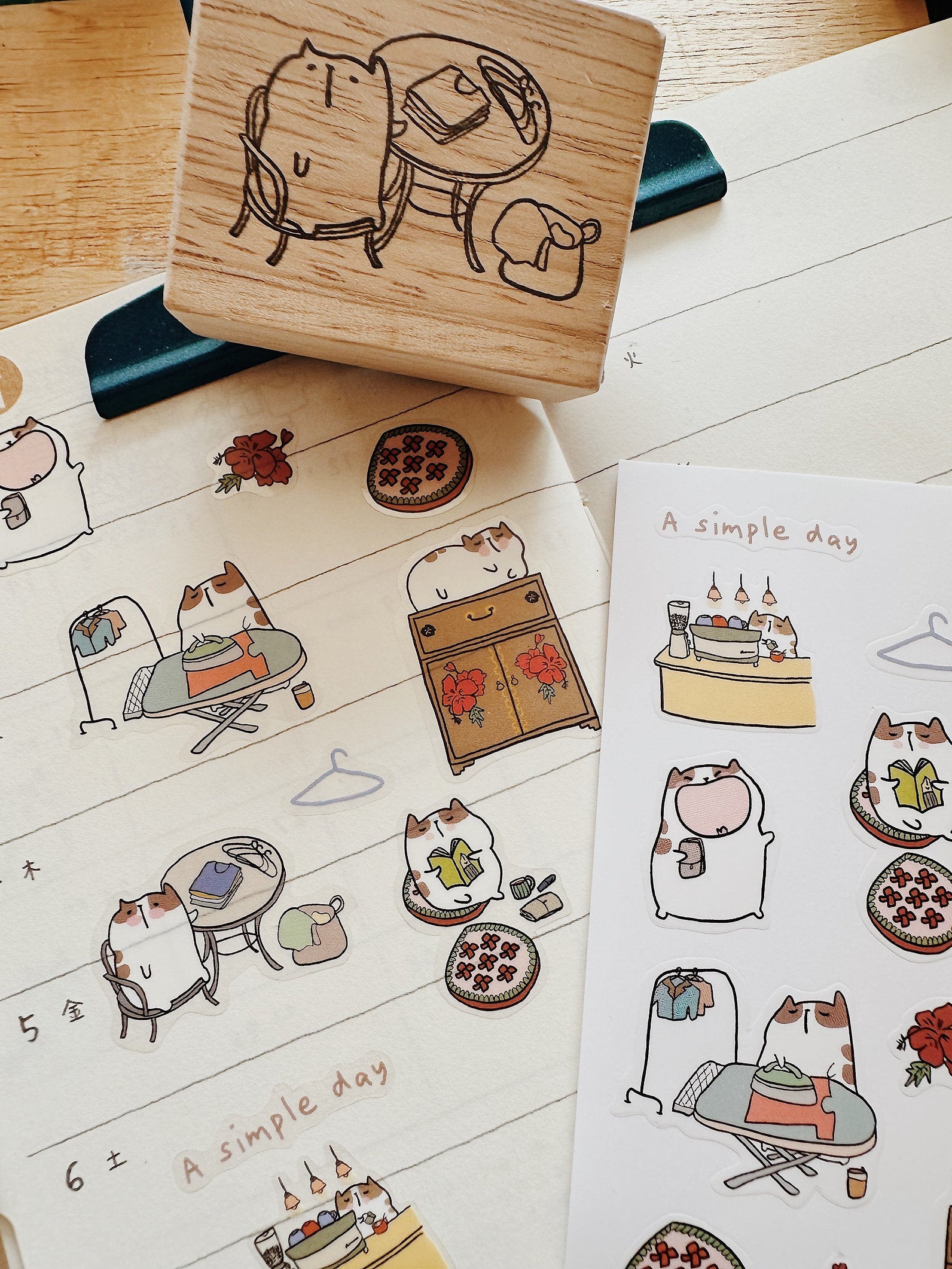 CatDoo - Hoja de Pegatinas - A Simple Day