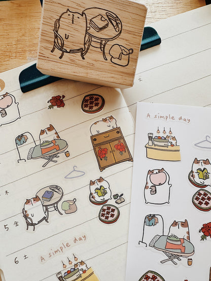 CatDoo - Hoja de Pegatinas - A Simple Day