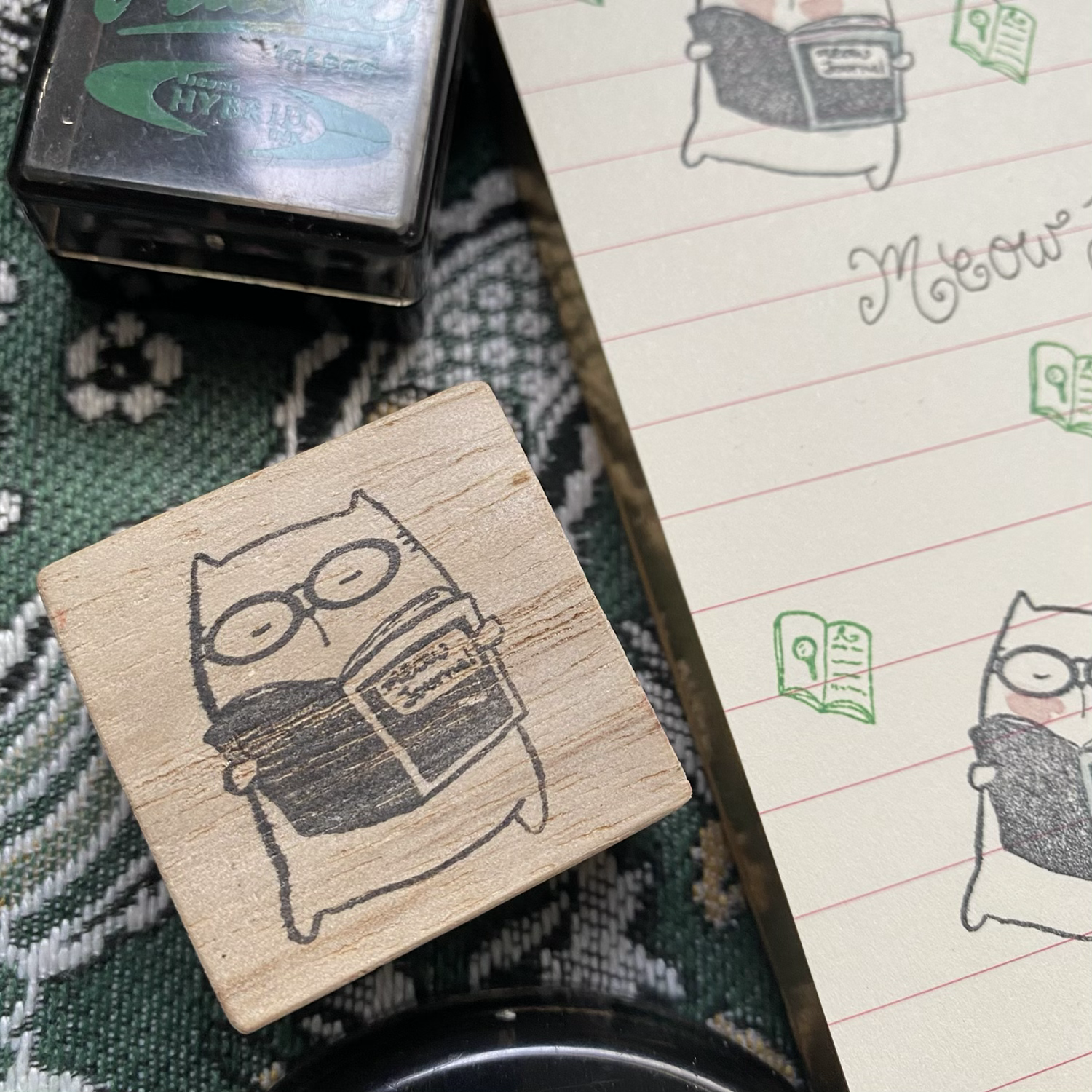 CatDoo - Sello de madera - Journal Meow