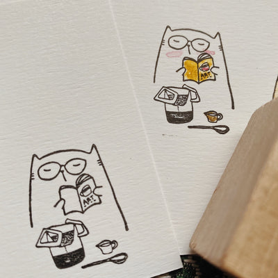 CatDoo - Sello de madera - Art of coffee