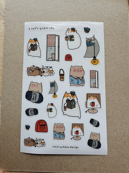 CatDoo - Hoja de Pegatinas - A Cat's Quiet Life