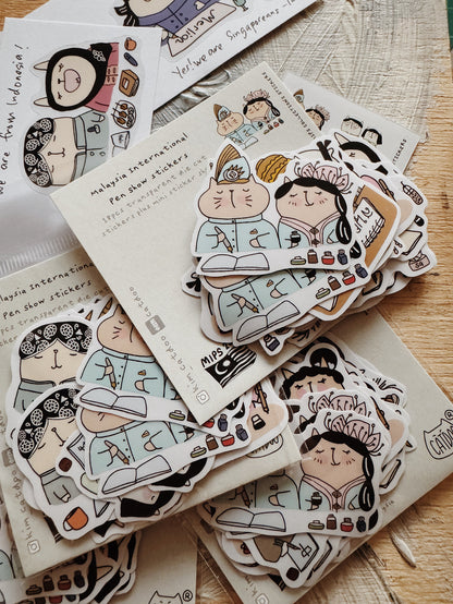 CatDoo - Pegatinas Transparentes Die Cut - Malaysia International PenShow