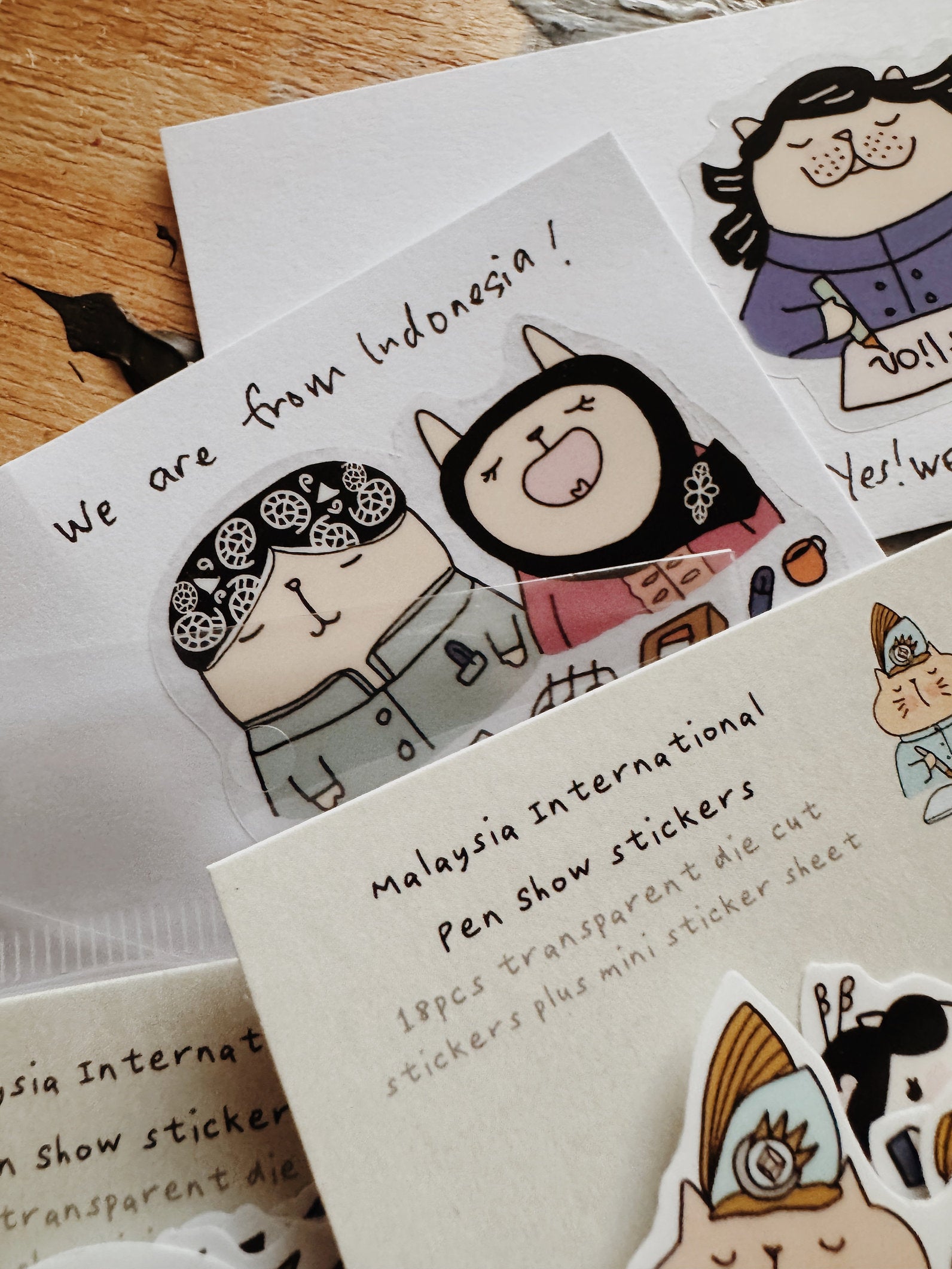 CatDoo - Pegatinas Transparentes Die Cut - Malaysia International PenShow