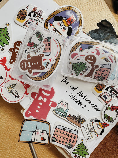 CatDoo - Cajita Pegatinas Die Cut - The Cat Nutcracker
