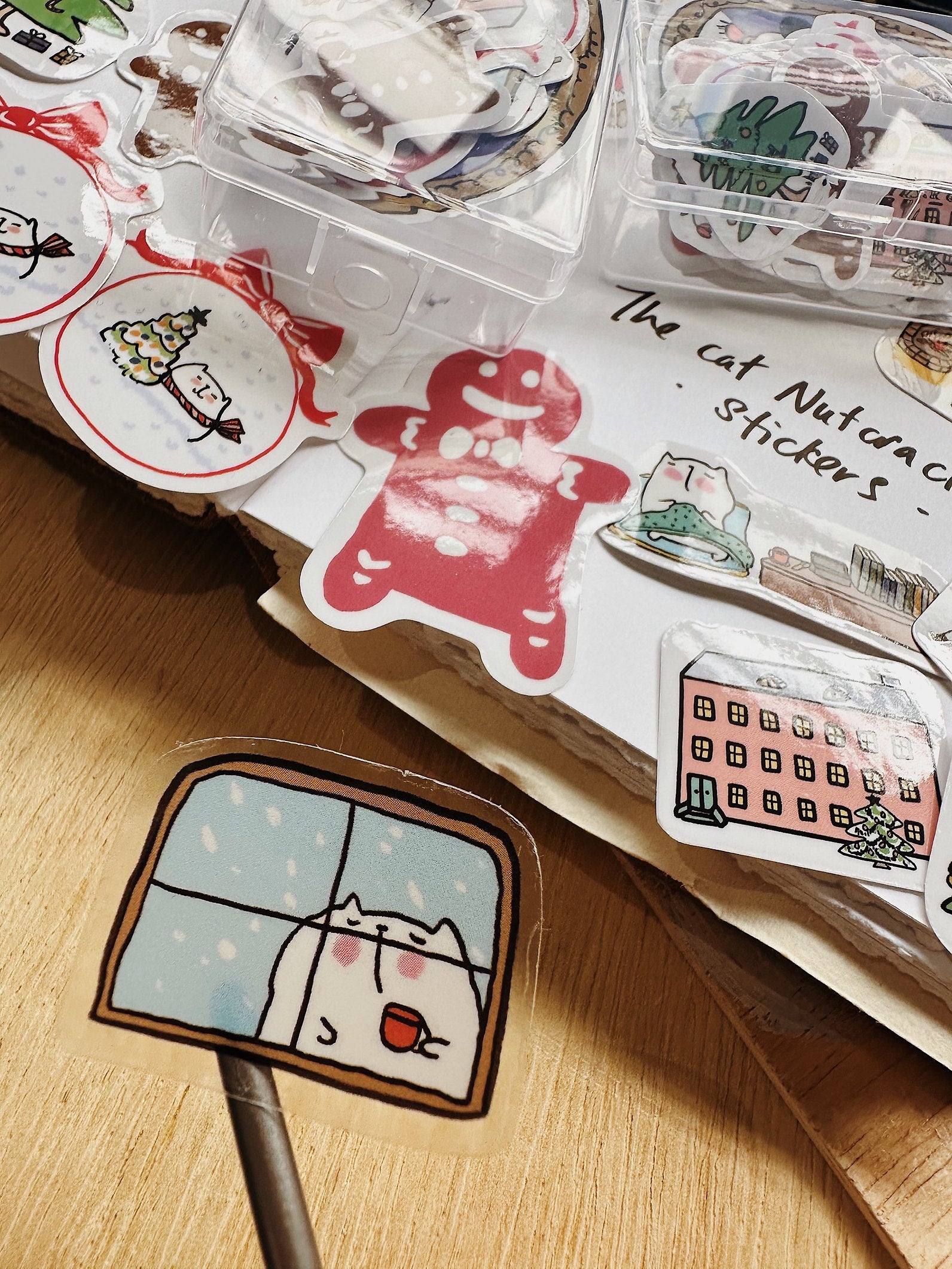 CatDoo - Cajita Pegatinas Die Cut - The Cat Nutcracker