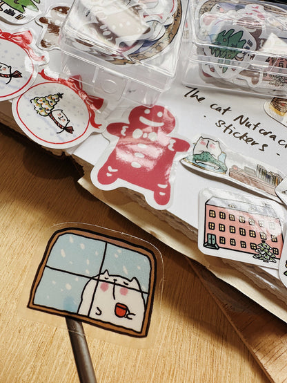 CatDoo - Cajita Pegatinas Die Cut - The Cat Nutcracker