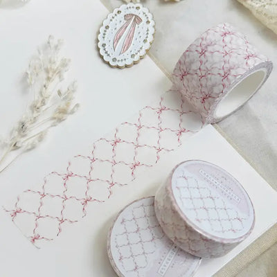 Leela Journals - Washi Tape 30mm - Coquette Bow Trellis
