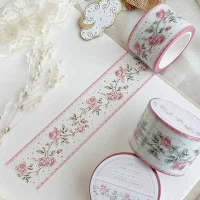 Leela Journals - Washi Tape 30mm - Pink Rose Ribbed
