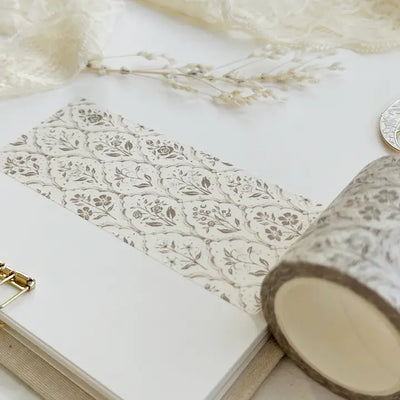 Leela Journals - Washi Tape 50mm - Vintage Floral Wallpaper