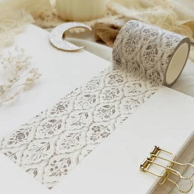 Leela Journals - Washi Tape 50mm - Vintage Floral Wallpaper