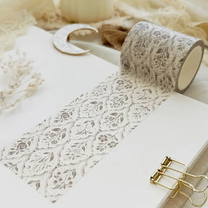 Leela Journals - Washi Tape 50mm - Vintage Floral Wallpaper