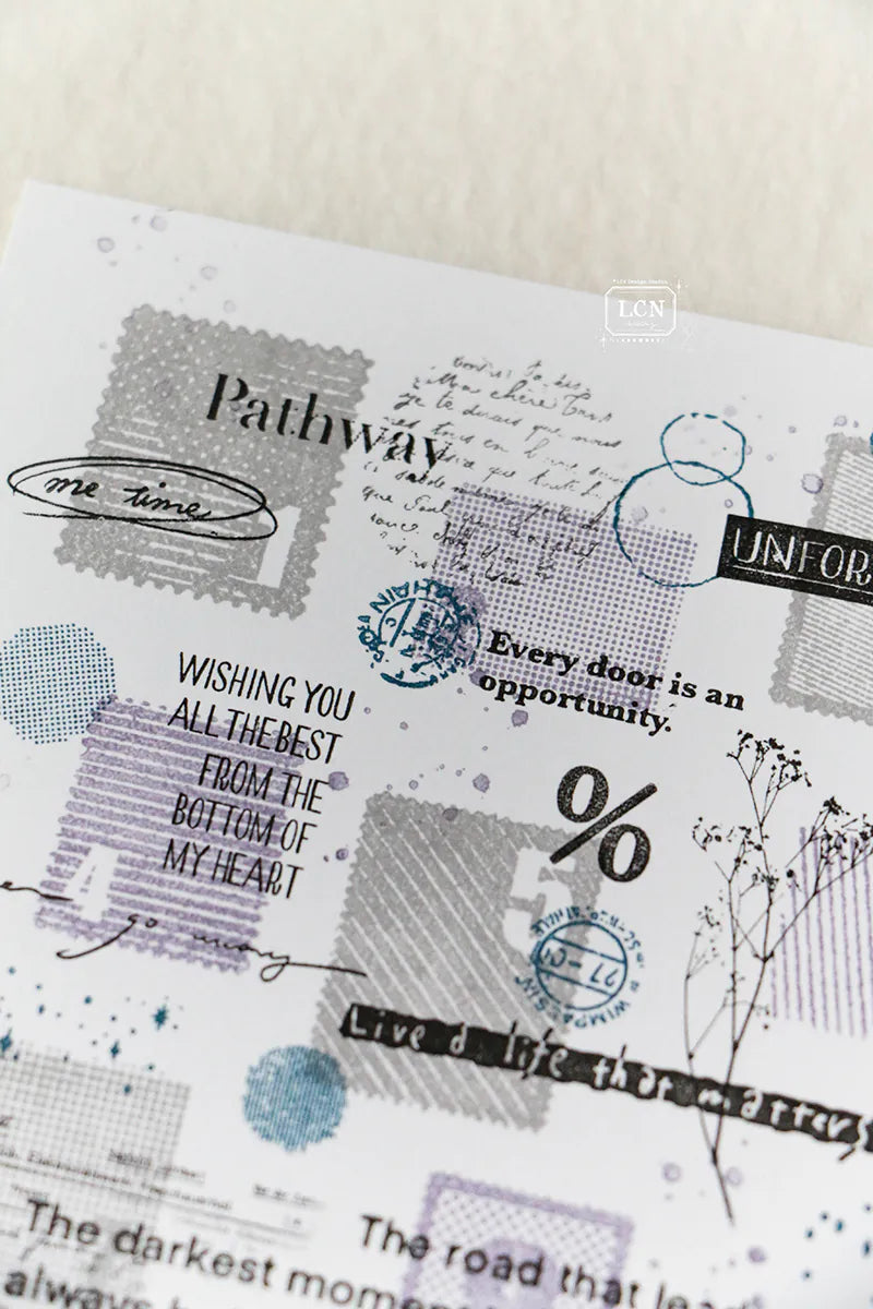 LCN - Sellos de Silicona Transparente para Fondos - Postage Stamps