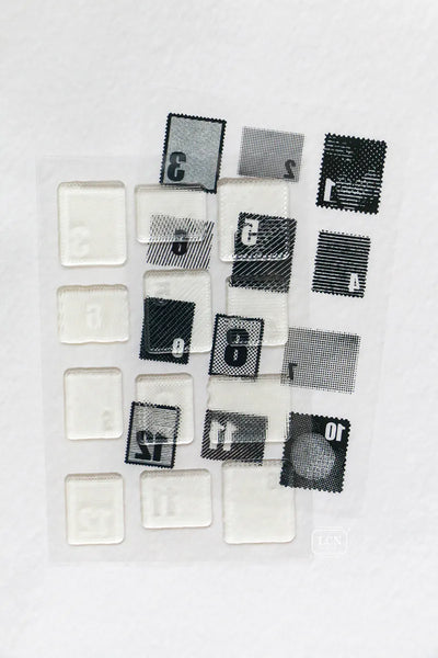 LCN - Sellos de Silicona Transparente para Fondos - Postage Stamps