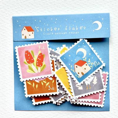 Nikki Dotti - Pegatinas Sticker Flakes 20 ud - Simple Postage Stamps