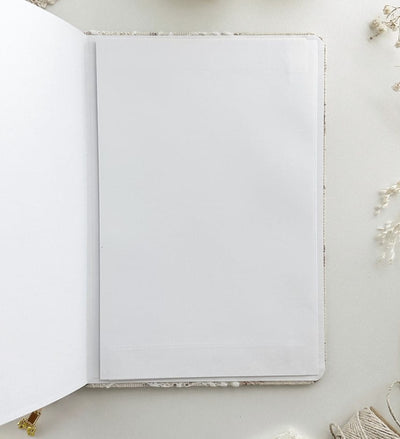 Leela Journals - Cuaderno A5 Puntos - Marrón con Encaje