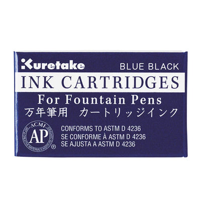 Kuretake - Pack 3 Cartuchos Tinta  - BlueBlack