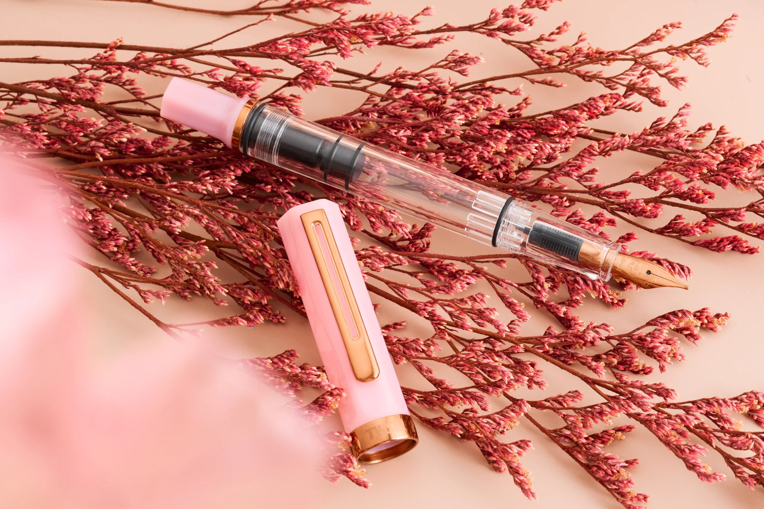 TWSBI - Pluma Estilográfica ECO - Pink Lemonade with Bronze
