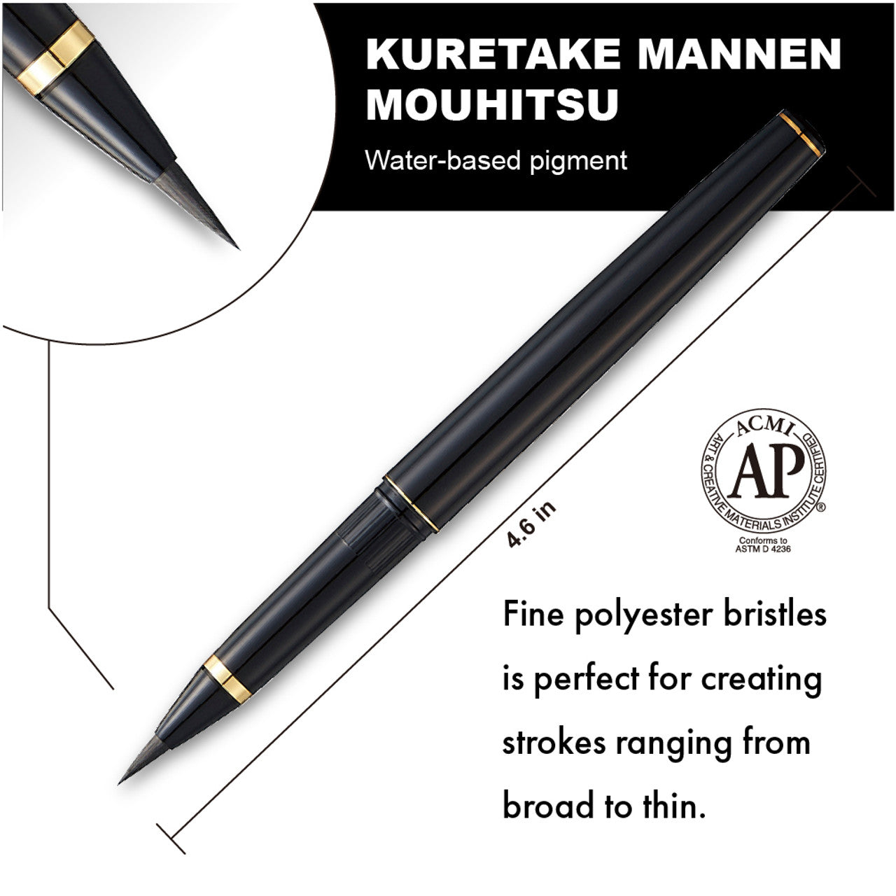 Kuretake - Brush Pen - Fude Mannen Mouhitsu No.50 - Edición Limitada 40 aniv
