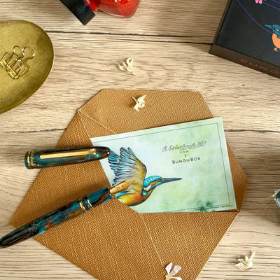 EsterBrook x BUNGUBOX - Papel Secante - Kingfisher Edition Blotter Paper
