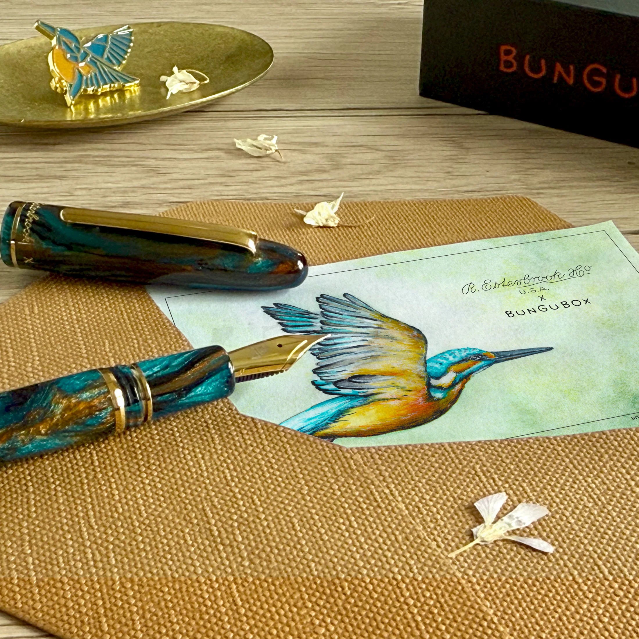 EsterBrook x BUNGUBOX - Papel Secante - Kingfisher Edition Blotter Paper