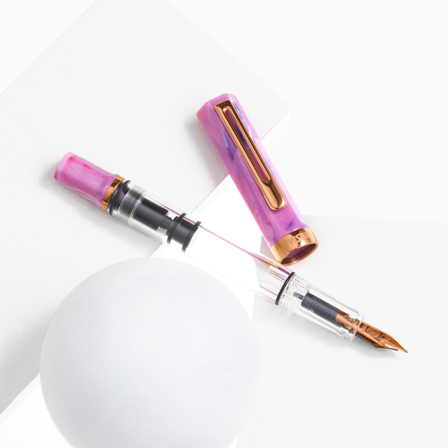 TWSBI - Pluma Estilográfica ECO - Fluorite Purple with Bronze