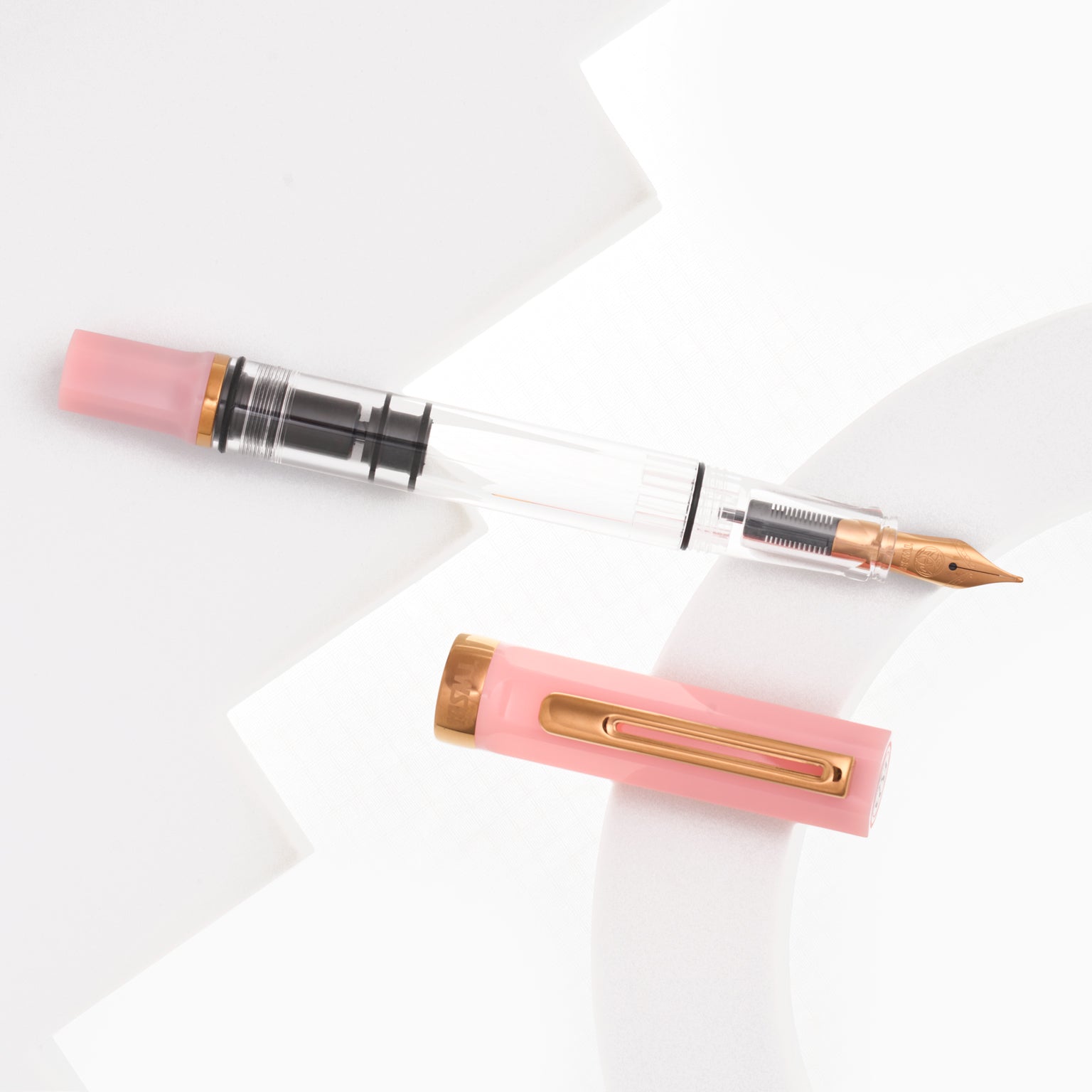 TWSBI - Pluma Estilográfica ECO - Pink Lemonade with Bronze