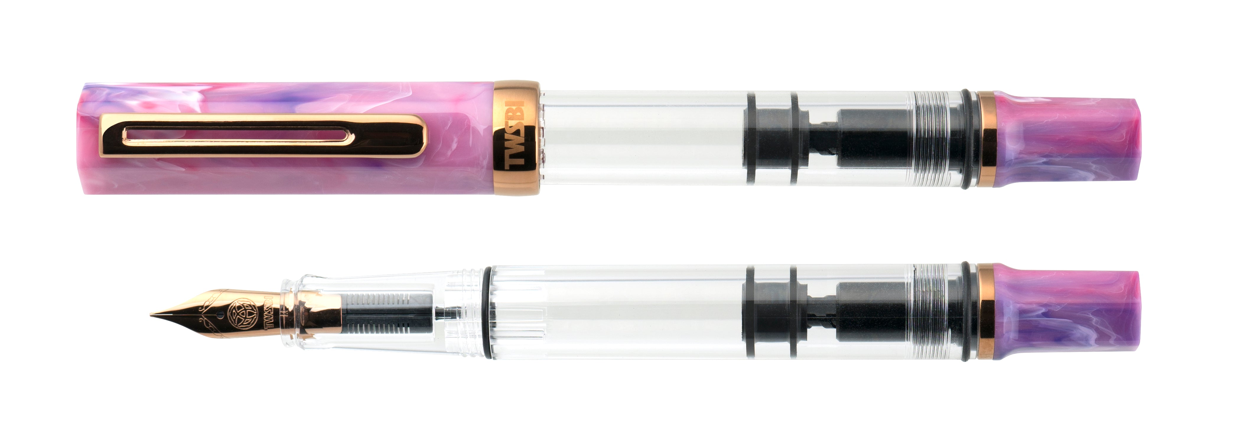 TWSBI - Pluma Estilográfica ECO - Fluorite Purple with Bronze