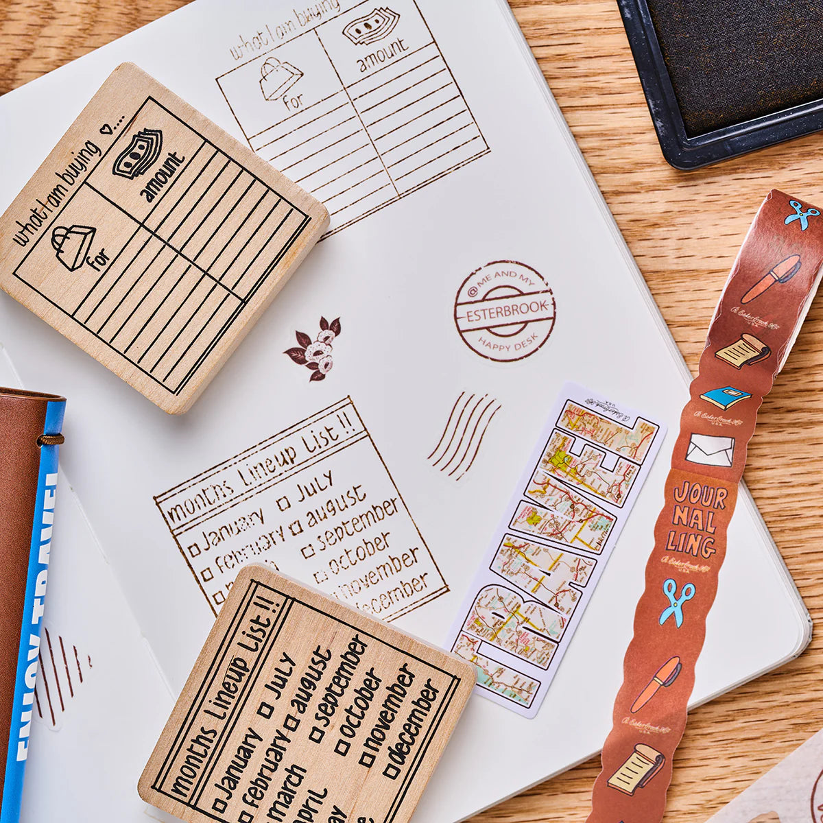 EsterBrook - Set Cuaderno Viajero - Travel Journal Workshop