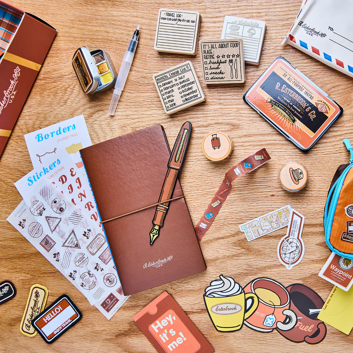 EsterBrook - Set Cuaderno Viajero - Travel Journal Workshop