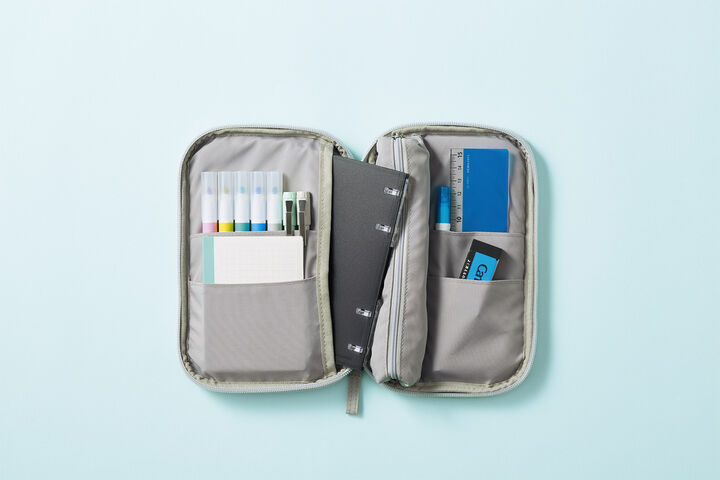 Kokuyo - Estuche Plano - Gris