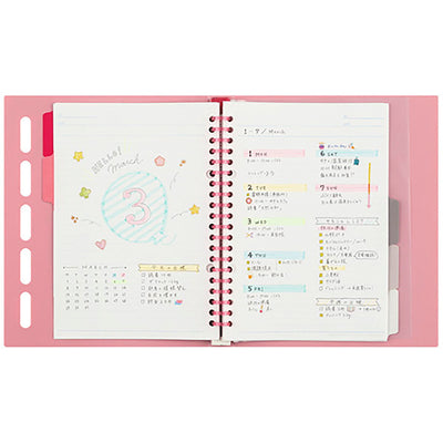 Maruman - Archivador A5 Rosa - Clarte