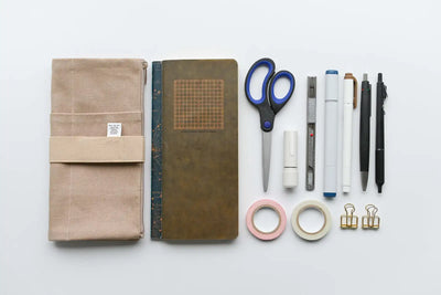 Yamamoto Paper - Estuche de tela azul - RO-BIKI NOTE