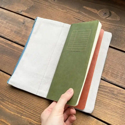 Yamamoto Paper - Estuche de tela azul - RO-BIKI NOTE