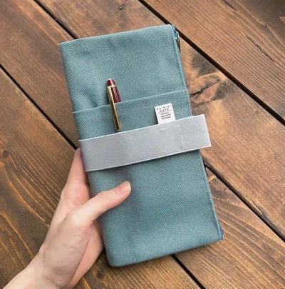 Yamamoto Paper - Estuche de tela azul - RO-BIKI NOTE