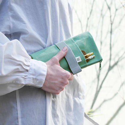 Yamamoto Paper - Estuche de tela Verde- RO-BIKI NOTE