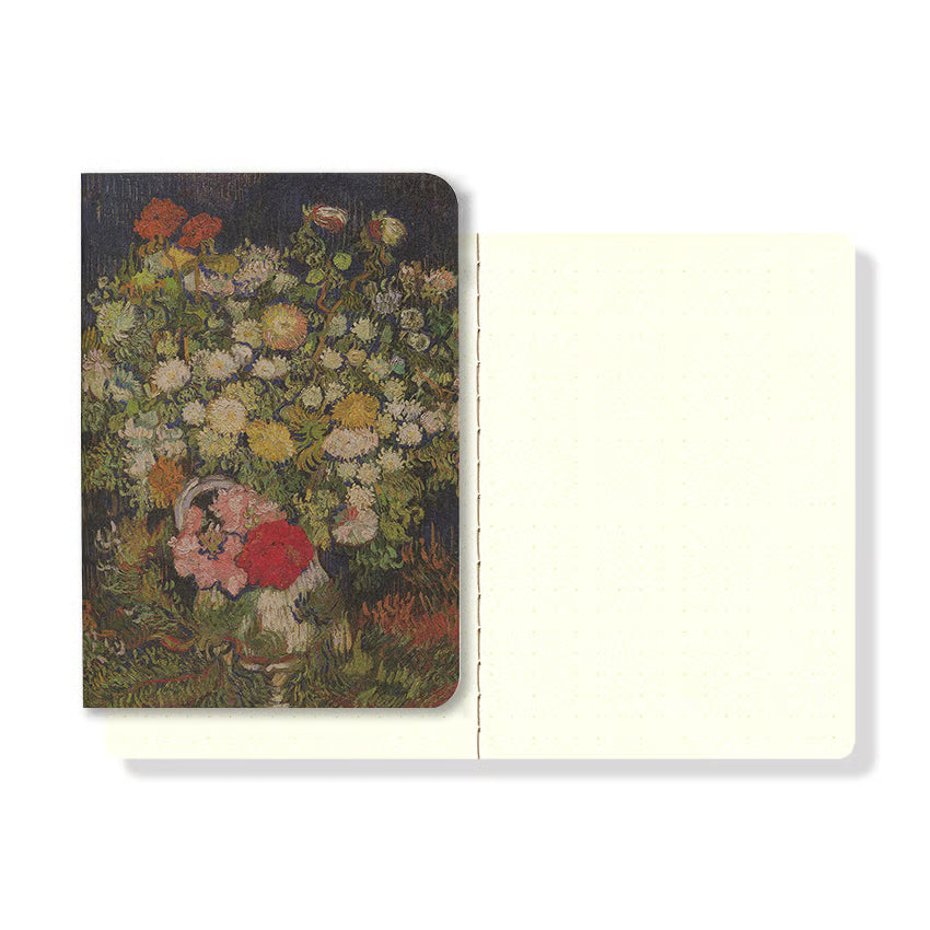Yamamoto Paper - Cuaderno Puntos BOUQUET OF FLOWERS - RO-BIKI NOTE - Museum Series
