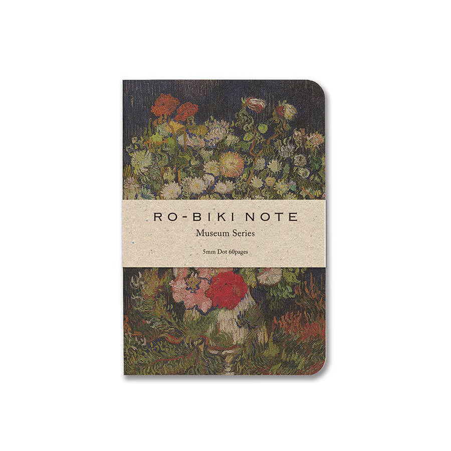 Yamamoto Paper - Cuaderno Puntos BOUQUET OF FLOWERS - RO-BIKI NOTE - Museum Series