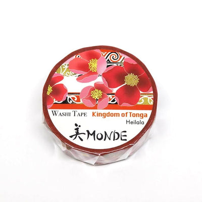 SAIEN - Washi Tape - Heilala Tonga - MONDE - 15 mm