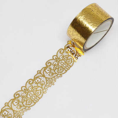 SAIEN - Washi Tape - Romane Gold - MONDE - 20 mm