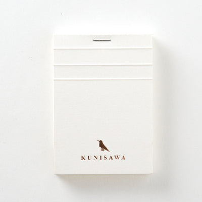 Kunisawa - Bloc de notas A7 - Blanco