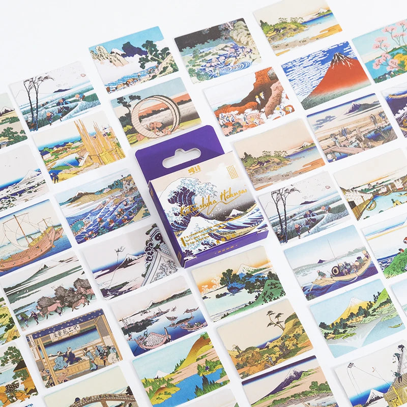 MO·CARD - Pegatinas 45 ud - Hokusai