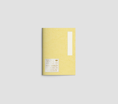 Hanaduri - Cuaderno A6 Liso - Hanji Booklet Yellow