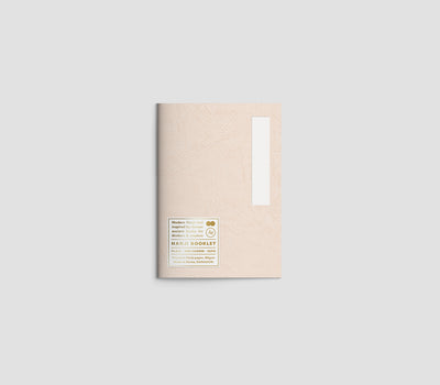 Hanaduri - Cuaderno A6 Liso - Hanji Booklet Beige