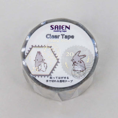 SAIEN - Washi Tape Transparente - Conejo HR-1011